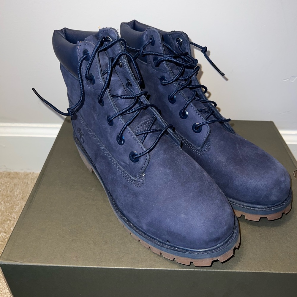 Navy Blue Timberland boots
